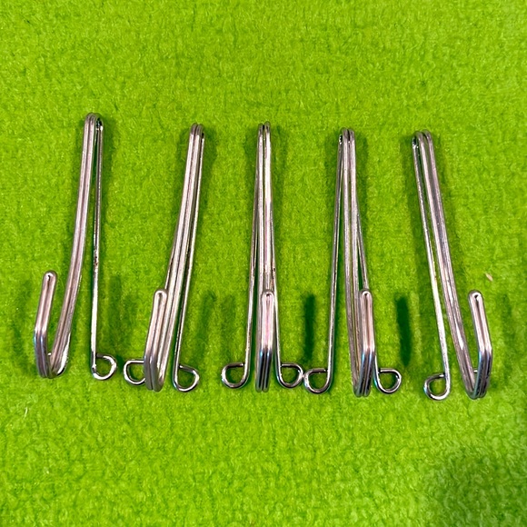 117 Drapery Slip-On Pin Hooks Assorted Sizes - Picture 7 of 8